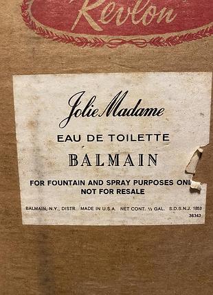 1900 ml pierre balmain jolie madame туалетная вода оригинал винтаж