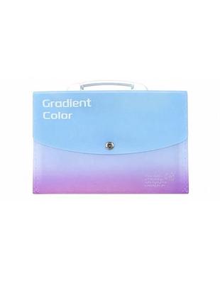 Папка конверт а4 з ручкою «gradient color», кнопка