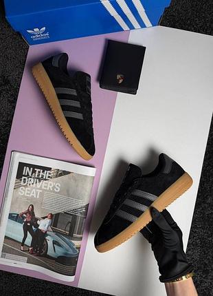 Женские кроссовки adidas bermuda black grey