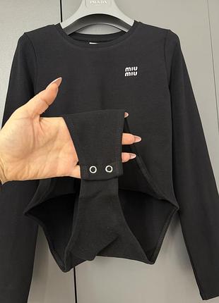 Боди -лонг база miu miu коттон 3