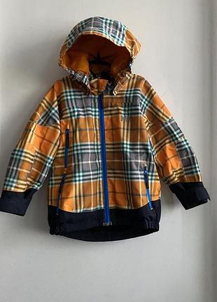 Дитяча демісезонна куртка helly hansen, розмір 92, клітинка