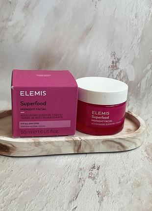 Нічний відновлюючий крем elemis superfood midnight facial