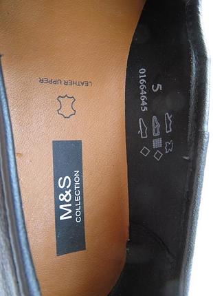 Шкіряні мокасини marks and spencer 9