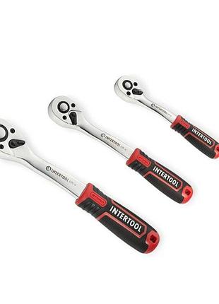 Набор инструмента 1/2",1/4",3/8" 156 шт с битами profi storm intertool 5
