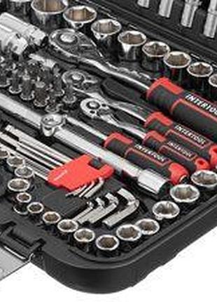 Набор инструмента 1/2",1/4",3/8" 156 шт с битами profi storm intertool 7