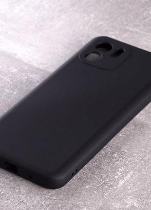 Силиконовый чехол soft silicone case для xiaomi redmi a1/a2 (без лого) черный