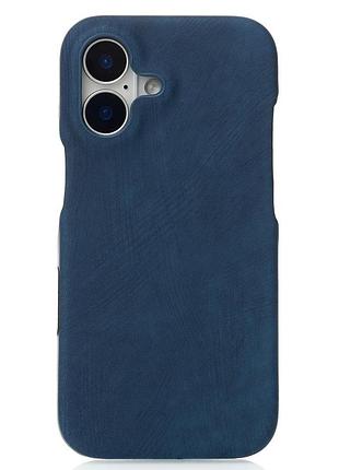 Чохол leather case для iphone 16 denim