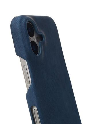 Чохол leather case для iphone 16 denim 2