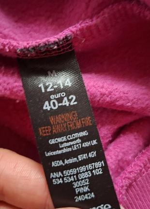 Розовый оверсайз свитшот 7