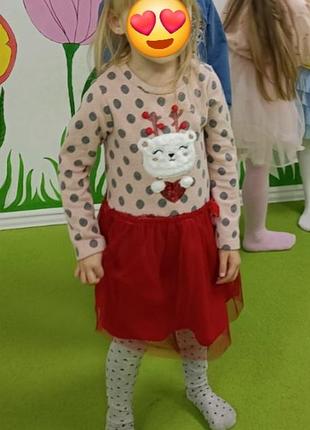 Теплое праздничное платье