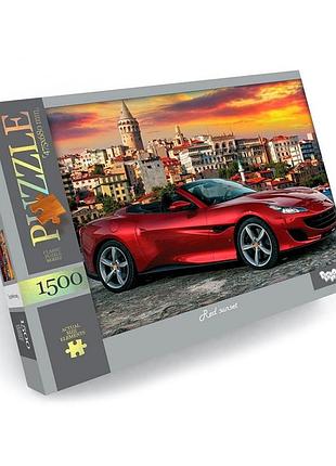 Уцінка!!! пазл класичний "червоне авто" danko toys c1500-04-10-uc 1500 елементів
