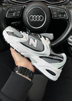 Чоловічі кросівки n*w b*lance 530 white grey black silver premium 44
