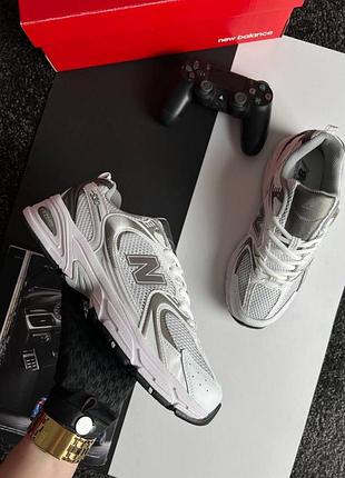 Чоловічі кросівки n*w b*lance 530 premium white grey 43
