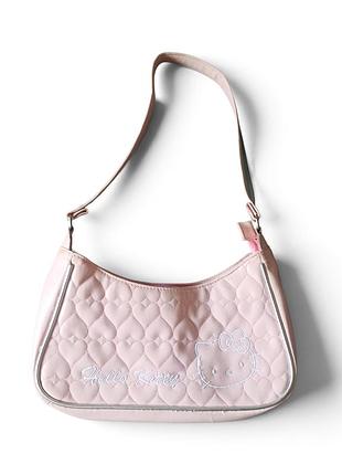 Сумка рожева на плече hello kitty y2k coquette