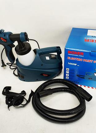 Краскопульт електричний для стін 1650 вт boxer bx-771 електричний фарборозпилювач kv-19