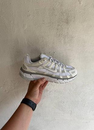 Кросівки nike p-6000 white grey 6