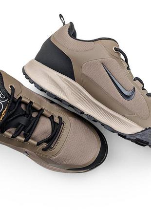 Мужские термо кроссовки nike acg air wildhorse коричневые (gore-tex)
