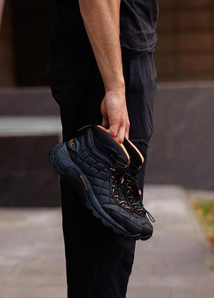 Кроссовки merrell ice cap moc ii black orange 2