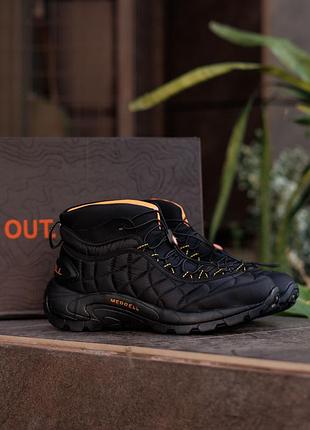 Кроссовки merrell ice cap moc ii black orange 8