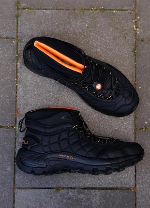 Кроссовки merrell ice cap moc ii black orange 3