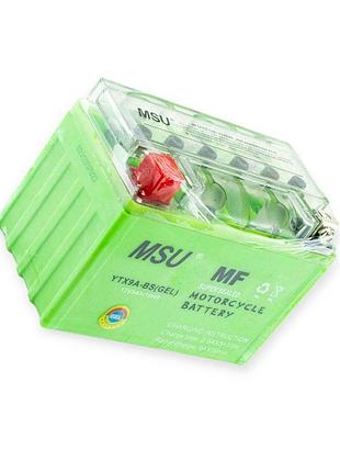 Акумулятор 12v 9a (150x85x106) гелевий msu зелена якість