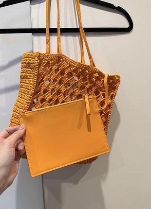 Плетеная сумка mango 4