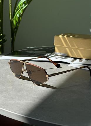 Солнцезащитные очки loewe с коричневыми линзами из поликарбоната 61/8/143