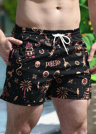 Шорты для плавания pobedov pool day totem черный xl