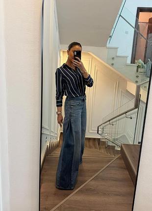 🦋 широкие джинсы от zara