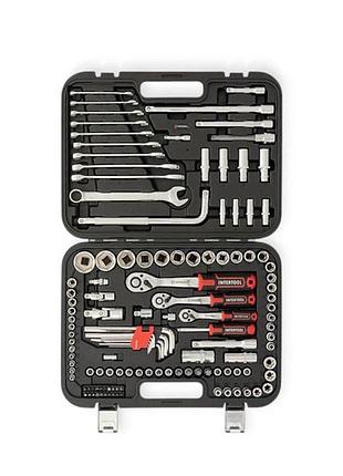 Набор инструмента 1/2",1/4",3/8" 126 шт с битами profi storm intertool 4