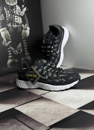 Nike p-6000 black grey gore-tex 6