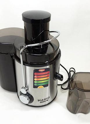 Шнекова соковижималка сік з моркви magio mg-187 1000 вт, соковижималка для помідорів для будинку mf-20