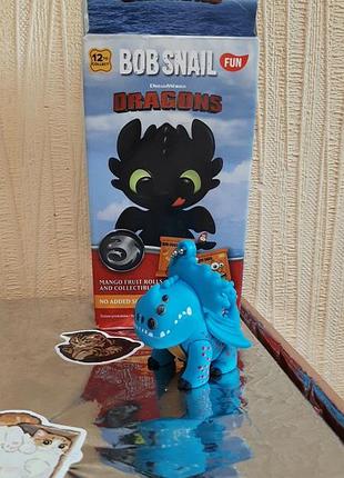 Брелок дракон bob snail dragons, синій,mystery