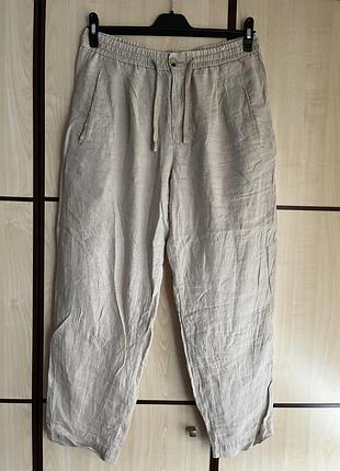 Pull&bear брюки 100% лён