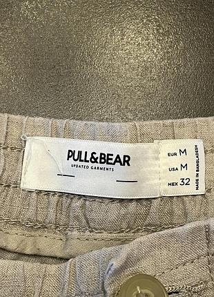 Pull&bear брюки 100% лён 3