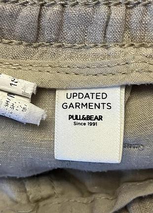 Pull&bear брюки 100% лён 4