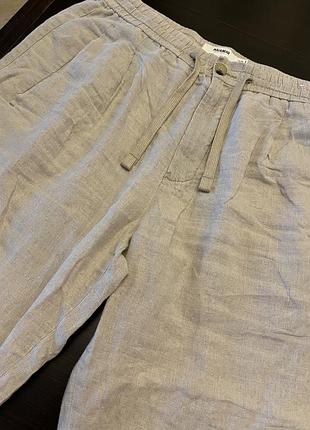 Pull&bear брюки 100% лён 5