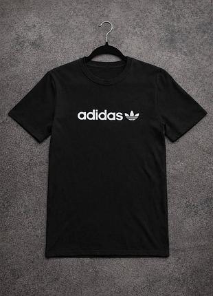 Футболка adidas черная коттон xxl