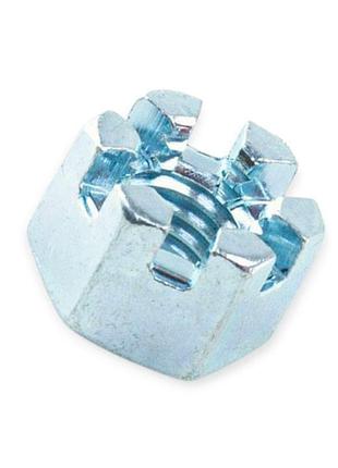 Гайка м 8 корончаста 8кл цинк шаг 1,25 metalvis
