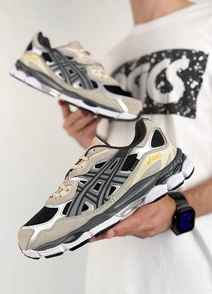 Чоловічі кросівки asics gel-nyc gtx beige black metallic