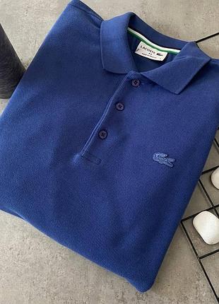 Джемпер чоловічий бавовняний lacoste синій xxl