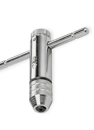 Держатель для метчиков т-образный m3-m12 с трещеткой intertool