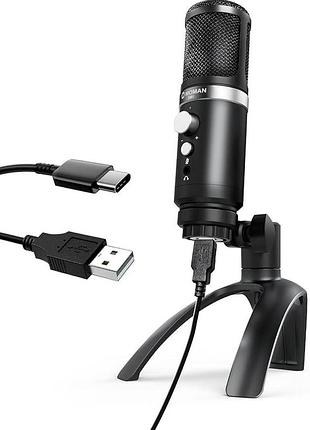 Настольный микрофон moman usb microphone em1 конденсаторный микрофон, usb-компьютерный микрофон