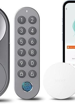 Розумний дверний замок lockin g30 smart lock електронний дверний замок зі сканером відбитків пальців,