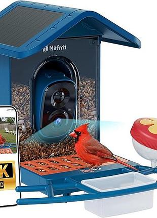 Умная кормушка с камерой для птиц nafnti bird feeder camera камера для наблюдения за пернатыми
