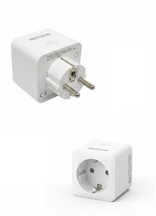 Розумна wi-fi-розетка 16a/3380w echos eco-4060 розумна розетка з керуванням через застосунок і голосом