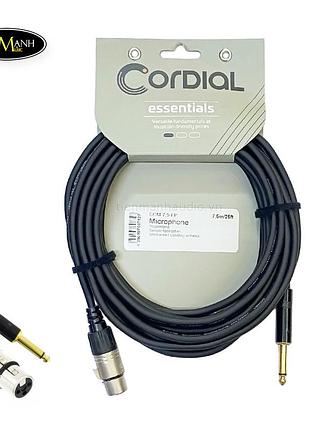 Микрофонный кабель 6 м cordial essentials акустический кабель xlr