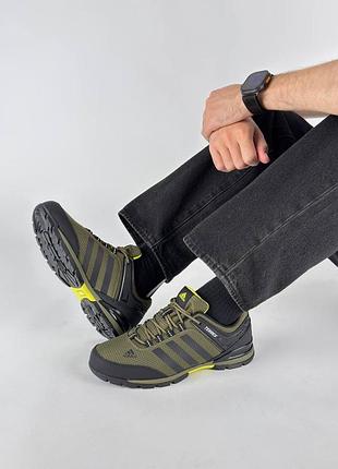 Мужские кроссовки adidas terrex 23 khaki black 2
