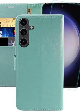 Чохол-гаманець monasay для samsung galaxy s23 fe 6,4 дюйма чохол-книжка з тримачем для кредитних карток