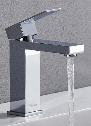 Смеситель для ванной из нержавеющей стали 16см kelleria chrome faucet однорычажний кран с регулировкой горячей и холодной воды